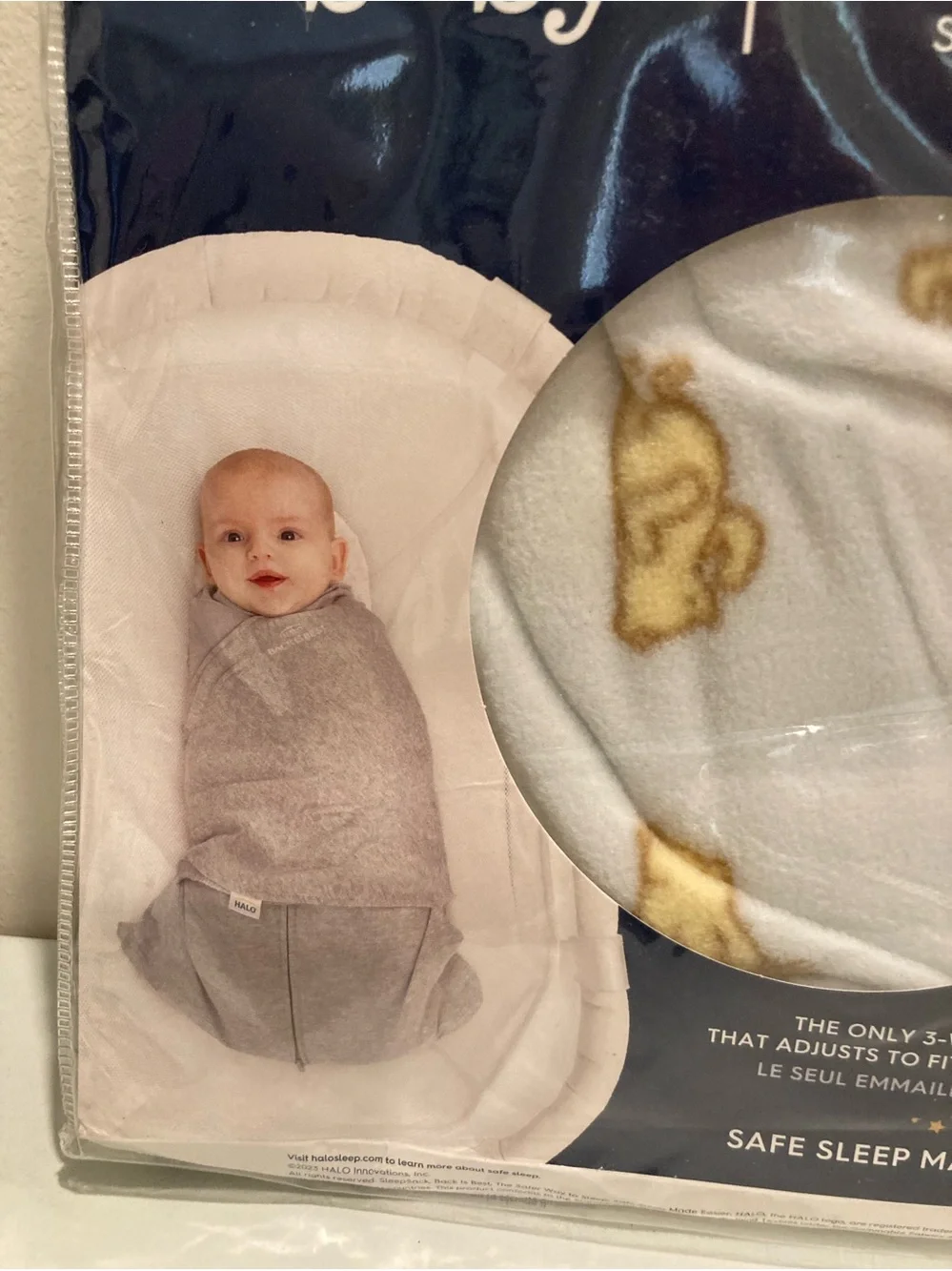 HALO Disney Baby Sleep Sack Swaddle WINNIE THE POOH 0-3 Months New w/Tag
